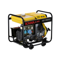 Генератор дизельний KDK10000CE, 1-фазний 230V, 50Hz, 9.4kVA / 7.5kW, бак 12,5 л, витрата 2 л / год, пуск: ручний / стартер (без АКБ), 700x510x620 мм, 124 кг