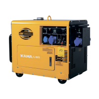 Генератор дизельний KDK10000SCA, 1-фазний 230V, 50Hz, 9.4kVA / 7.5kW, бак 30 л, витрата 2 л / год, пуск: стартер (без АКБ), 850x550x720 мм, 192 кг