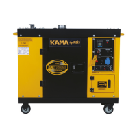 Генератор дизельний KDK11500SC, 1-фазний 230V, 50Hz, 11kVA / 8.8kW, бак 26 л, витрата 2,4 л / год, пуск: стартер (без АКБ), 1100x545x760 мм, 208 кг