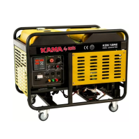 Генератор дизельний KDK12RE, 1-фазний 230V, 50Hz, 12kVA / 10kW, бак 34л, витрата 3л / год, пуск: стартер (без АКБ), водяне охл., 1060x650x735 мм, 220 кг