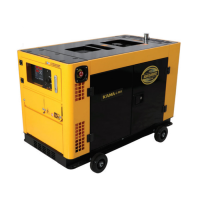 Генератор дизельний KDK15000SC, 1-фазний 230V, 50Hz, 15kVA / 12kW, бак 26 л, витрата 3.3 л / год, запуск: стартер (без АКБ), 1150x660x780 мм, 320 кг