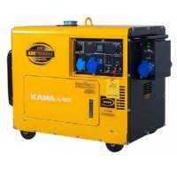 Генератор дизельний KDK7500SCA, 1-фазний 230V, 50Hz, 6.9kVA / 5.5kW, бак 14,5 л, витрата 1,65 л / год, пуск: стартер (без АКБ), 850x550x720 мм, 160 кг