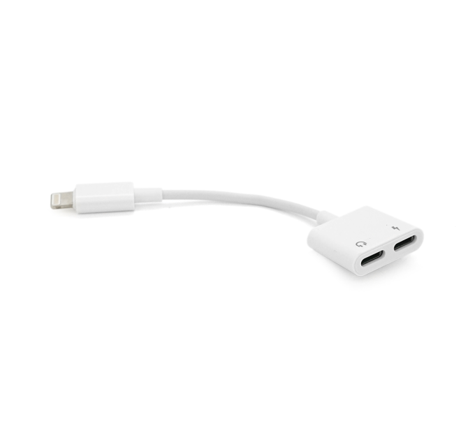Перехідник KIN KY-160 Lighting(M) 2*Type(F), White, Box