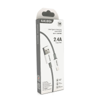 Кабель iKAKU KSC-723 GAOFEI smart charging cable for iphone, Gray, довжина 1м, 2.4A, BOX
