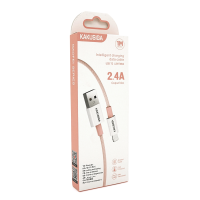 Кабель iKAKU KSC-723 GAOFEI smart charging cable for iphone, Pink, довжина 1м, 2.4A, BOX