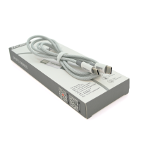 Кабель iKAKU KSC-723 GAOFEI PD20W smart fast charging cable (Type-C to Type-C), Silver, довжина 1м, BOX