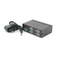 Активний спліттер VGA сигналу KV-FJ2504S 150MHz 4 Port, DC5V / 2A