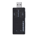 USB тестер Keweisi KWS-10VA напруги (3-8V) і струму (0-3A), Black