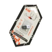 Перехідник KIN KY-176 Lighting(M) => 2 / Lighting(F), White / Black, Box