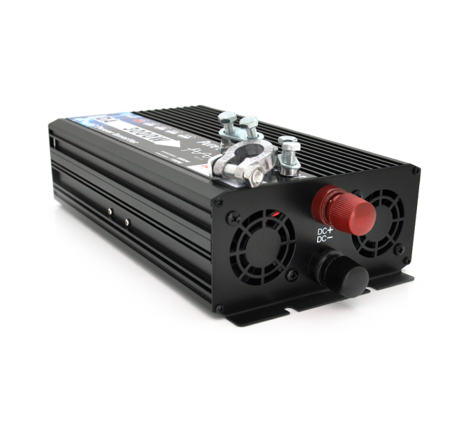 Інвертор напруги DA-3000Q (DC:1500W), 12 / 220V з апроксимованою синусоїдою, 1Shuko, клемні дроти, Q6