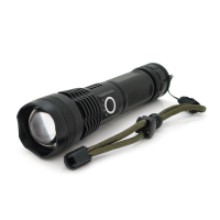 Ліхтар ручний Voltronic KY-P50X80, 1LED Cree XHP50.2, 19W, 5 режими, ZOOM,18650 / 6800mah / 3xААА, Black, IP40, кабель USB-micro, 165х42х35мм, BOX