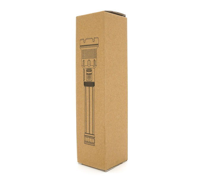 Ліхтар ручний Voltronic XHP90.2, 1LED XHP110, 72W, бічний світлодіод, 7 режими, ZOOM, 2х18650 / без Акб, Black, IP40, кабель USB-micro, 260х60х35мм, BOX