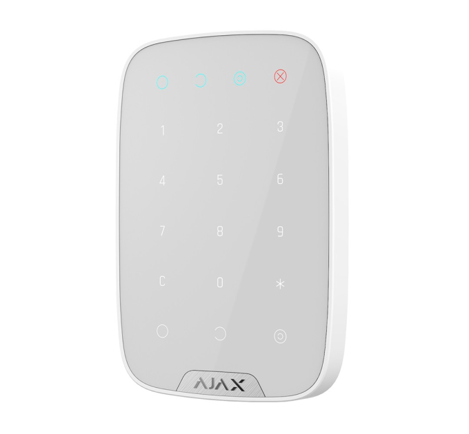 Бездротова сенсорна клавіатура Ajax KeyPad white