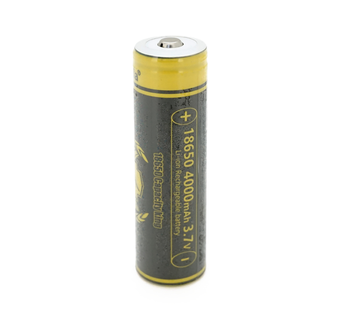 Акумулятор 18650 Li-Ion LiitoKala King-4000-JT, 4000mAh (3800-4000mAh), 3.7V (2.75-4.2V), Black / Yellow