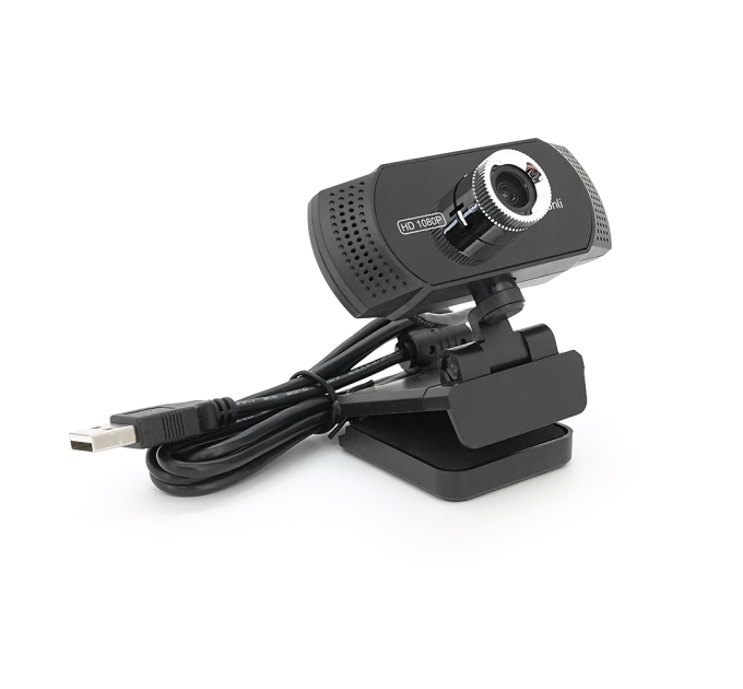 Вебкамера із мікрофоном Kisonli PC-2, 1080P 30fps, пласт. корпус, Black, BOX