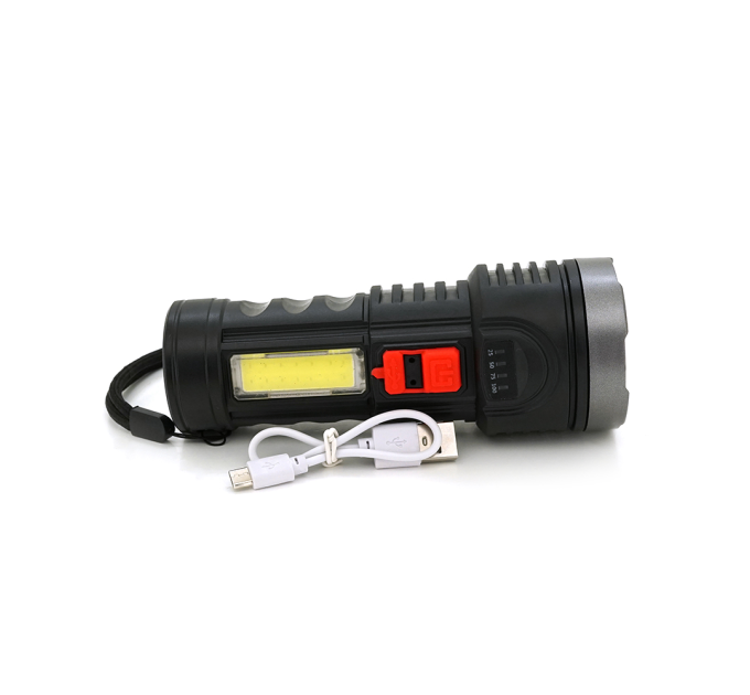 Ліхтарик ручний LATERNA L-822, 5WLED+COB, пластик, вбудований акумулятор, IP40, 145х56х45, USB кабель