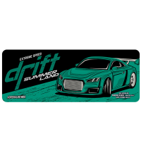 Килимок 300*700 тканинний Drift з боковою прошивкою, товщина 2 мм, колір Dark green, Пакет