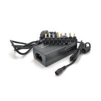 Універсальний БП HQ-Tech LDAC-70W, 70W, корпус - пластмаса, ручне регулювання, 8 Г-подібних роз'ємів, BOX