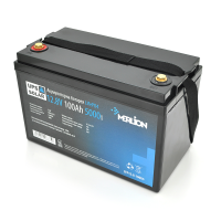 Літій-залізо-фосфатний акумулятор Merlion LiFePO4 12.8V 100AH,(4S1P / BMS-50A),(330x173x220), до 5000 циклів