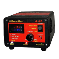 Пуско-зарядне ЗУ для LiFePO4 акумуляторів PZU А-60 12V (20-800Ah) (MF, AGM, GEL, CA / CA, LiFePO4) 60А, 160-245V