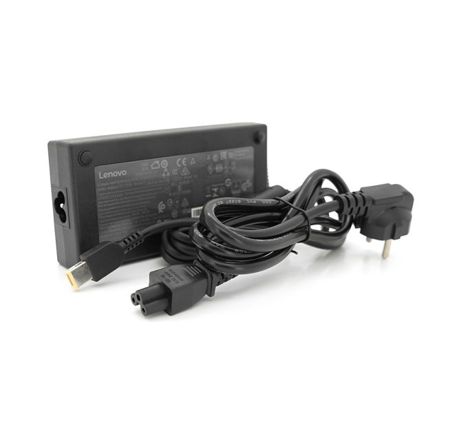 Блок живлення MERLION для ноутбука LENOVO 20V 7.5A (150 Вт) штекер FOR YOGA, довжина 0,9 м