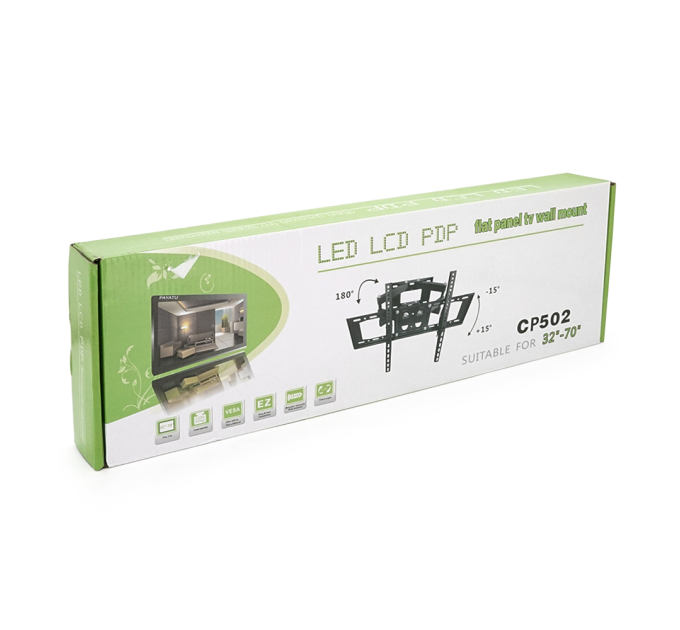 Кронштейн для LLP CP-502, 40"-80", до 45кг, кут нахилу ±15°, Black, Box