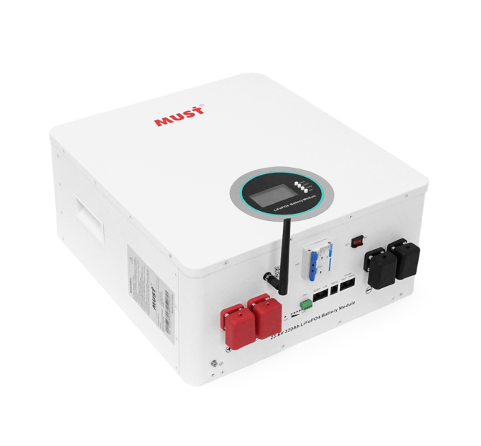 Акумуляторна батарея Must LiFePO4 LP16-24320 25.6V 300Ah, 8,2kWh, BMS100A@8S, CAN2.0 / RS232 / RS485, 6000 cycles