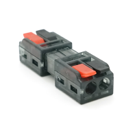 Клема з натискними затискачами 1-провідна LT-2-2, 2-pin, 250V, 32A, 0.5-2.5mm2, 13,5*30*11mm, сіра