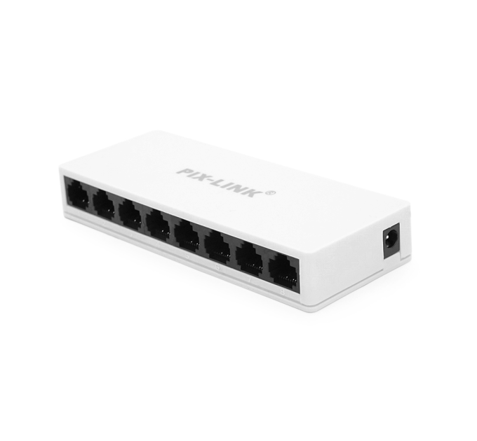 Комутатор PIX-LINK LV-SW08 8 портів Ethernet 10 / 100 Мбіт / сек, BOX Q100