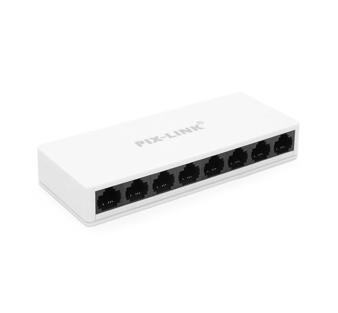 Комутатор PIX-LINK LV-SW08 8 портів Ethernet 10 / 100 Мбіт / сек, BOX Q100