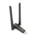 Бездротовий мережний адаптер Wi-Fi-USB Merlion LV-UAC21, RTL8811CU, з 2-ма антенами 10см, 802.11 a / b / g / n, 600MB, 2.4 GHz, Blister Q50