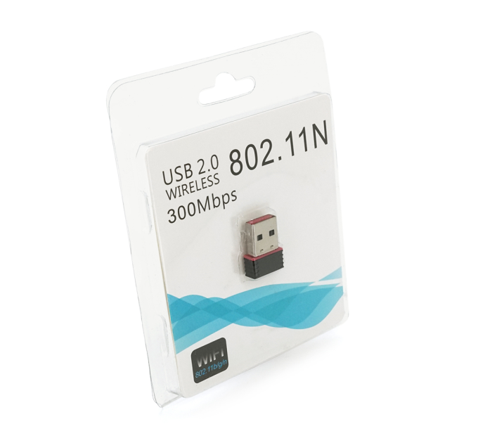 Бездротовий мережевий адаптер Wi-Fi-USB Merlion LV-UW01,RT7601,802.11bgn,150MB, 2.4 GHz,2000 / xp / visat,Win7, Win8,Linux,Mac,Blister