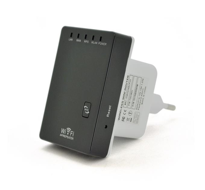 Підсилювач WiFi сигналу з вбудованою антеною LV-WR02, живлення 220V, 300Mbps, IEEE 802.11b / g / n, 2.4GHz, BOX