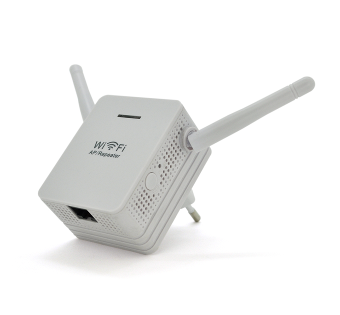 Підсилювач WiFi сигналу з 2-ма вбудованими антенами LV-WR06, живлення 220V, 300Mbps, IEEE 802.11b / g / n, 2.4GHz, BOX