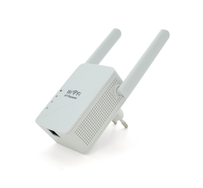 Підсилювач WiFi сигналу з 2-ма антенами LV-WR13, живлення 220V, 300Mbps, IEEE 802.11b / g / n, 2.4-2.4835GHz, BOX