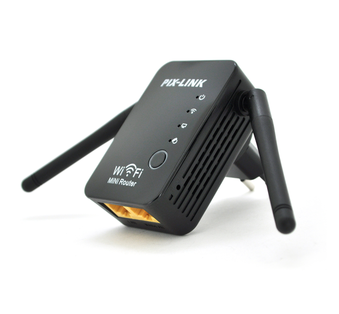 Підсилювач WiFi сигналу з 2-ма вбудованими антенами LV-WR17, живлення 220V, 300Mbps, IEEE 802.11b / g / n, 2.4-2.4835GHz, BOX
