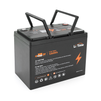 Акумуляторна батарея LiFePO4 Li-TIME 12.8V 100Ач 1280Wh,(100 / 100A), Group 24, M8, до 6000 циклів, 200*258*168mm