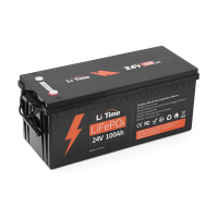 Акумуляторна батарея LiFePO4 Li-TIME 25.6V 100Ач, 2560Wh, BMS 100A, BASIC, до 6000 циклів, 532x207x215mm, 20.4kg
