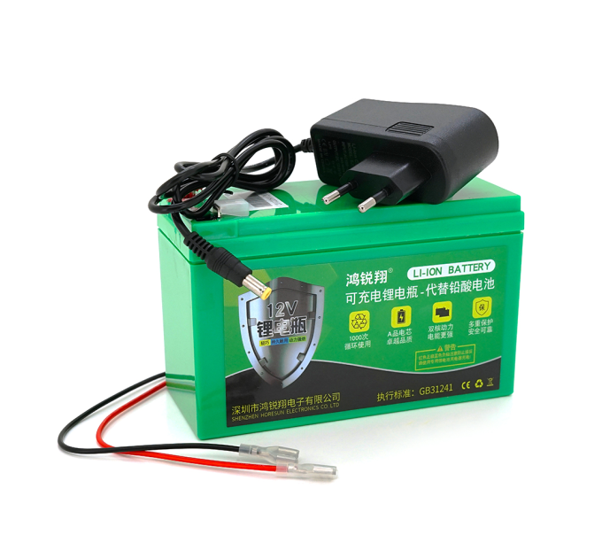 Акумуляторна батарея літієва 12 V 10A з елементами Li-ion 18650 (150X65X94) вага 840 грам + зарядний пристрій OEM