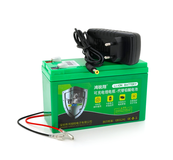Аккумуляторна батарея літієва 12 V 18A с елементами Li-ion 18650 (150X65X94) вага 1024 грамм + зарядний пристрій 12,6V 2A