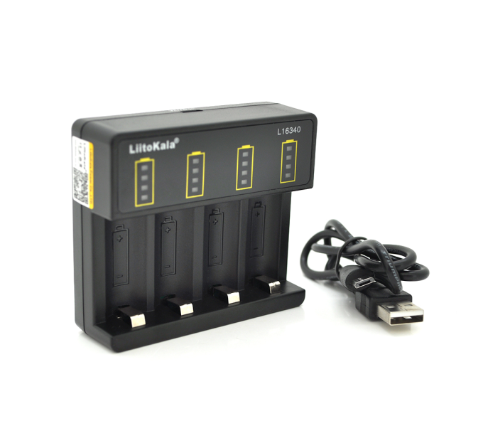 Зарядний пристрій LiitoKala Lii-16340 для Li-Ion акумуляторів 5V 2A, BOX ТІЛЬКИ ДЛЯ 16340 (RCR123)