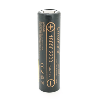 Акумулятор 18650 Li-Ion LiitoKala Lii-22A, 2200mah (2100-2300mah), 3.7V (2.75-4.2V), Black, PVC BOX Q2, цена за 1 шт