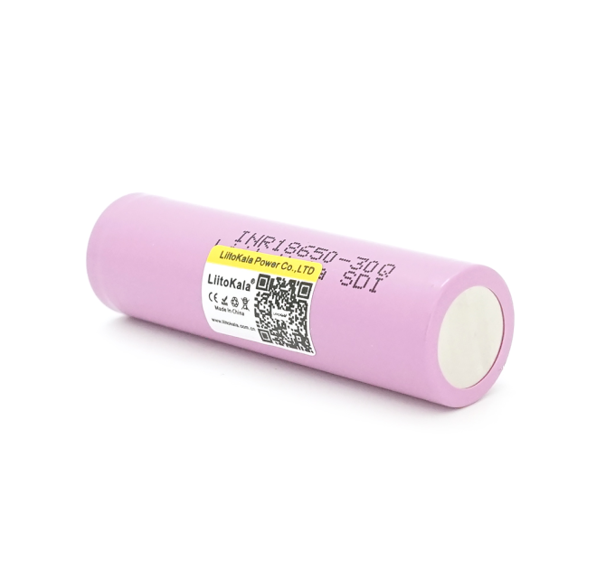 Акумулятор 18650 Li-Ion LiitoKala Lii-30Q, 3000mah (2900-3100mah), 27A, 3.7V (2.5-4.25V), Pink, PVC