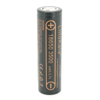 Акумулятор 18650 Li-Ion LiitoKala Lii-35A, 3500mah (3550-3650mah, 3.7V (2.75-4.2V), Black, PVC BOX Q2, цiна за 1 шт