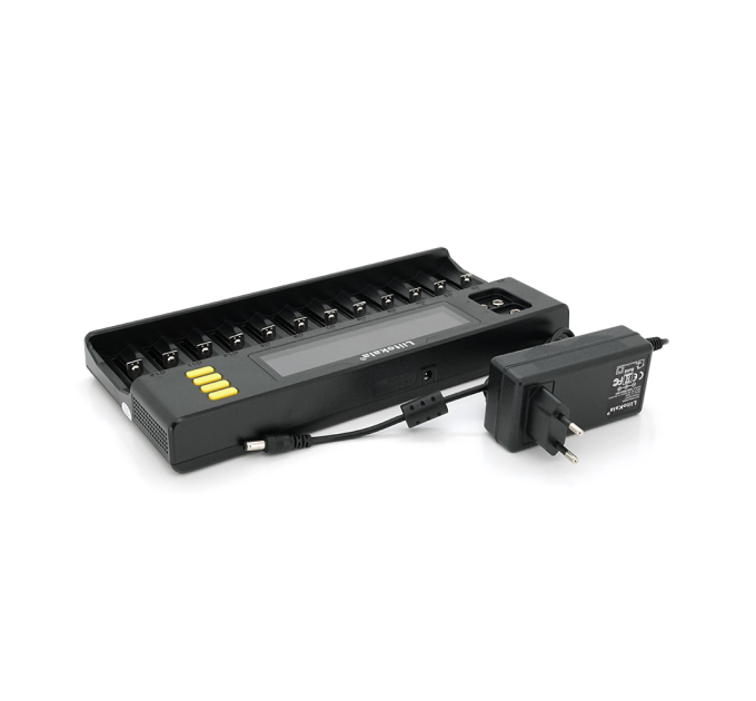 ЗУ універсальне Liitokala Lii-S12, 12+2 каналів, Ni-Mh / Li-ion / LiFePo4 / крона, 220V / 12V, LED+LCD, Box