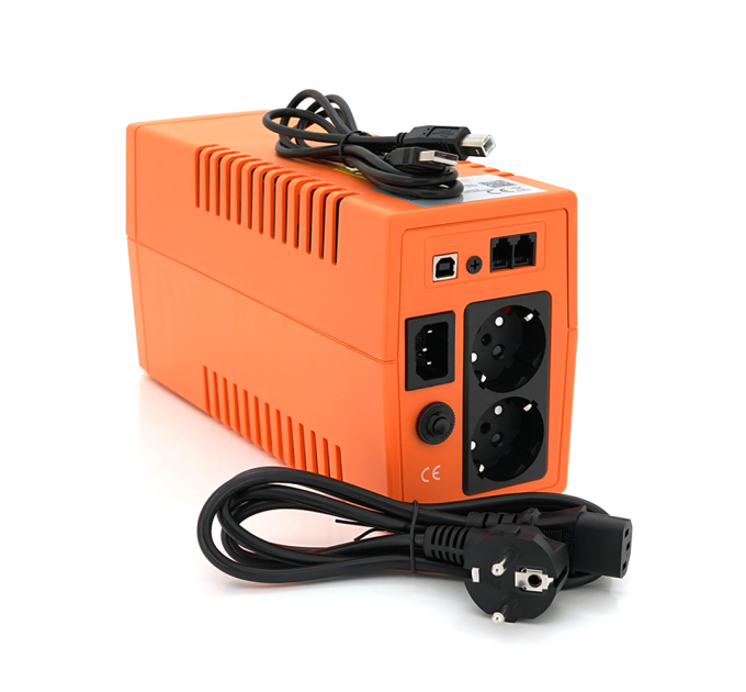 ДБЖ MAKELSAN Lion650VA (390W) Standby-L, LED 170-280VAC, AVR 1st, 2xSCHUKO socket, 1x12V7Ah, Plastic Case ( 101 х 298 х 142 )