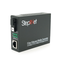 Медіаконвертер Step4Net MC-R-0,1-1SM-1310nm, 1310 WDM одноволоконний Full / Half duplex, SC 20km (0+70°C), + блок живлення 5V 1A Q50