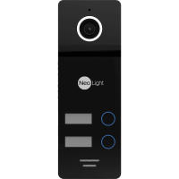 Панель на 2 абонента Full HD CVBS c кутом огляду 110 °, без кутового кронштейна Neolight MEGA / 2 FHD Black