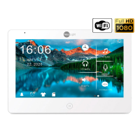 10ти дюймовий Full HD сенсорний відеодомофон з WiFi LAN і можливістю перегляду архіву з телефону NeoLight MEZZO HD WF білий