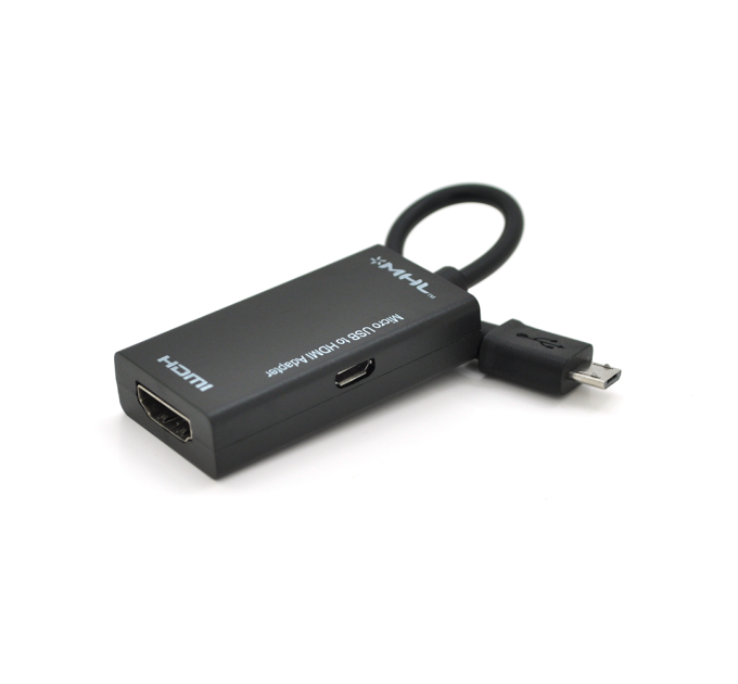 Конвертер MHL 11P на HDMI, Black, 4K / 2K, OEM